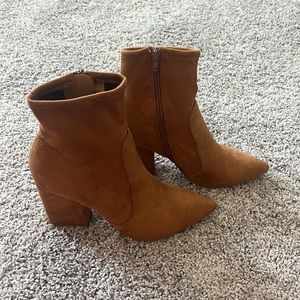 Express suede booties